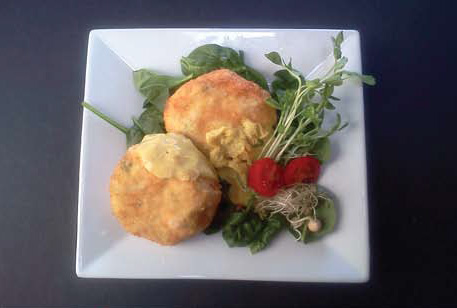 Fish Cakes with Curry Sauce