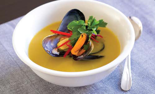 White’s Saffron Infused Mussel Soup